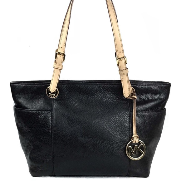 Michael Kors Handbags - *Sold* Michael Kors Jet Set Tote Black Pebbled
